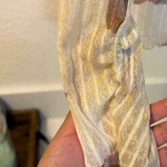 Floral Sheer Long Sleeve Top – Rachel Roy, Size Medium - Picture 3 of 4